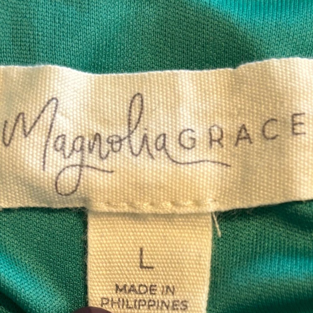 Magnolia Grace Green Paisley Sleeveless Dress Size Large - Picture 12 of 12